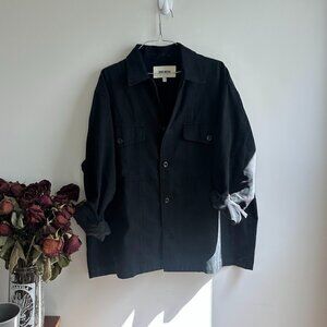 Buck Mason  black two pocket over shirt
